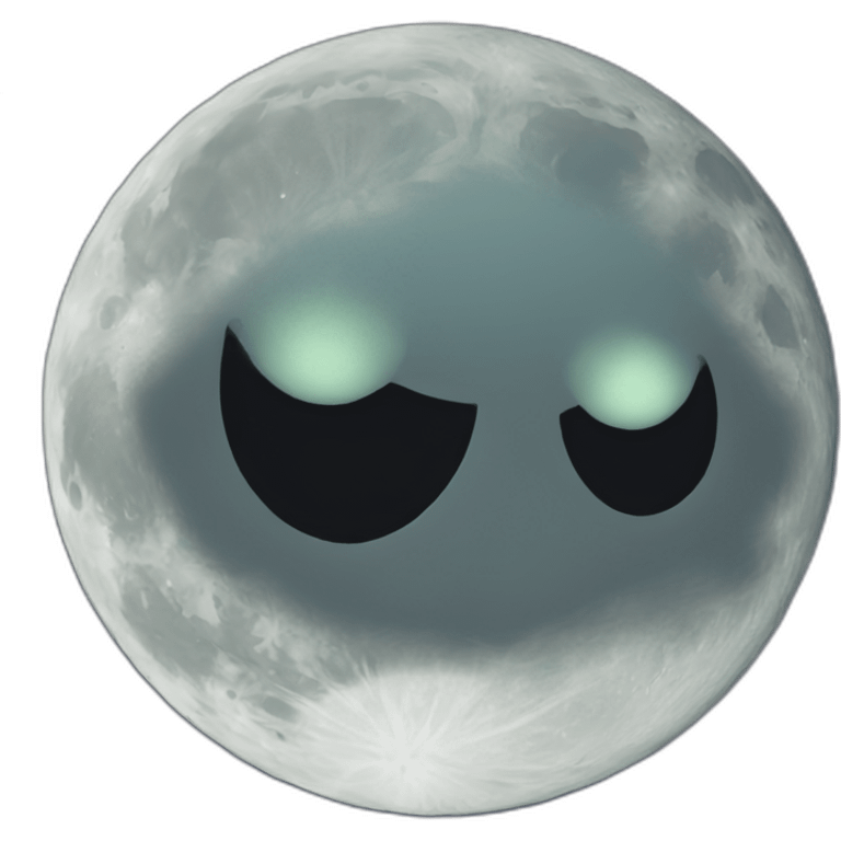 Stoned-moon emoji