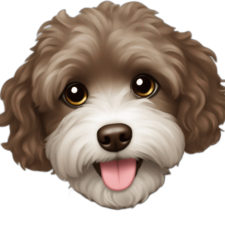 chocolate colored havanese poodle mix emoji