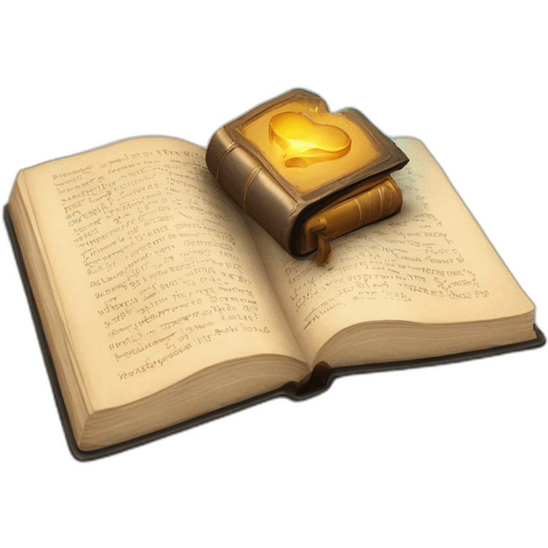  open spellbook with magic words emoji