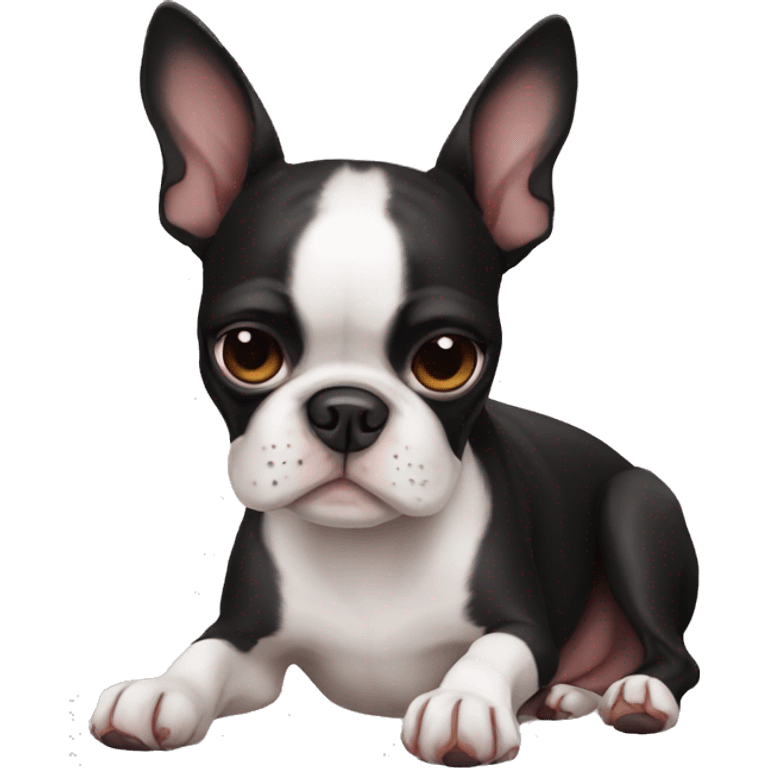 Boston Terrier sleepibg emoji