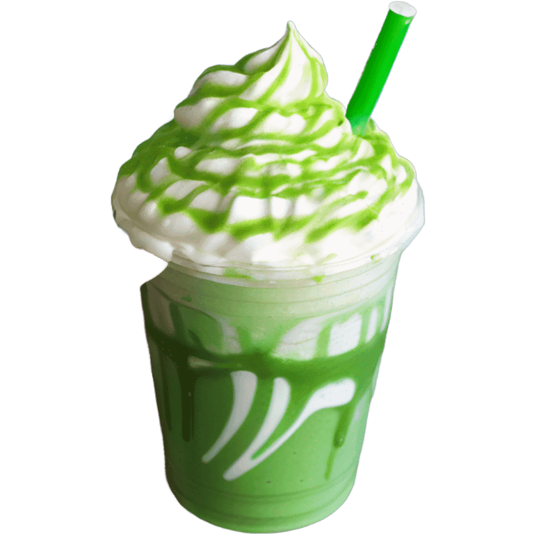 aesthetic green frappuccino  emoji