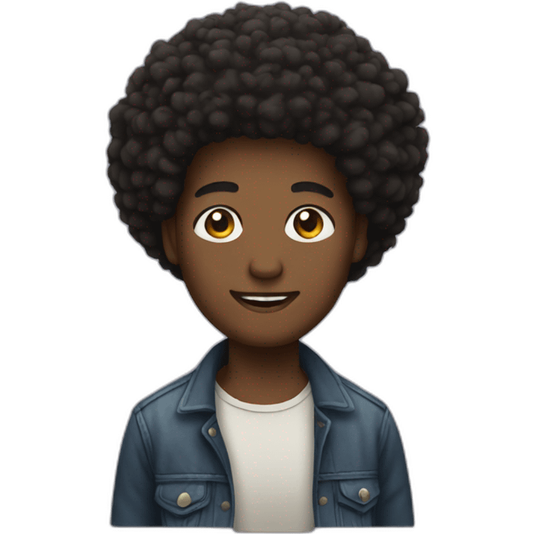 afro emoji