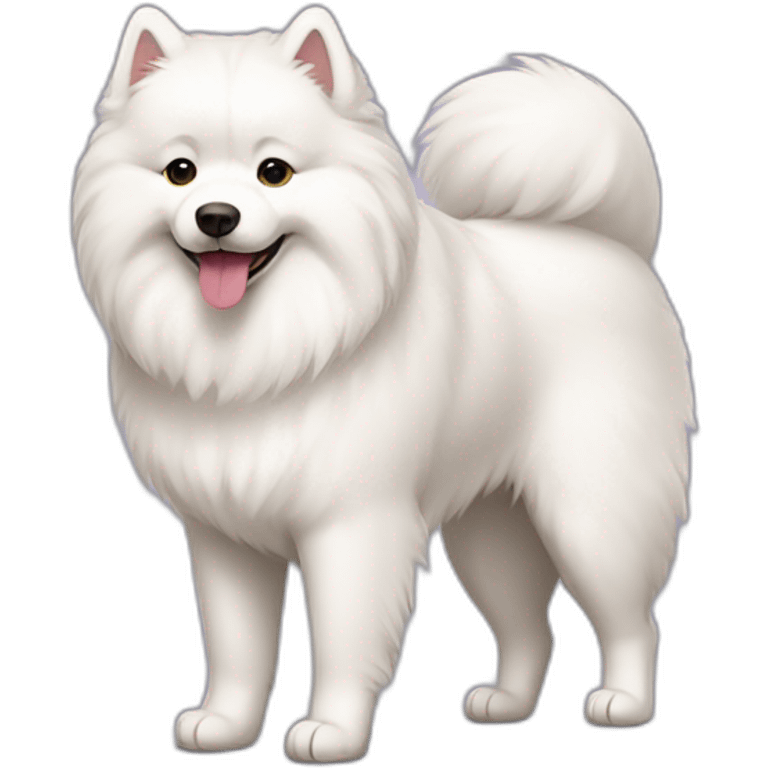 full body of samoyed emoji