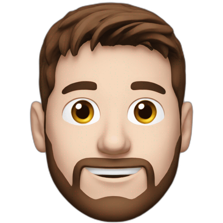 Lionel Messi with a funded next logo emoji