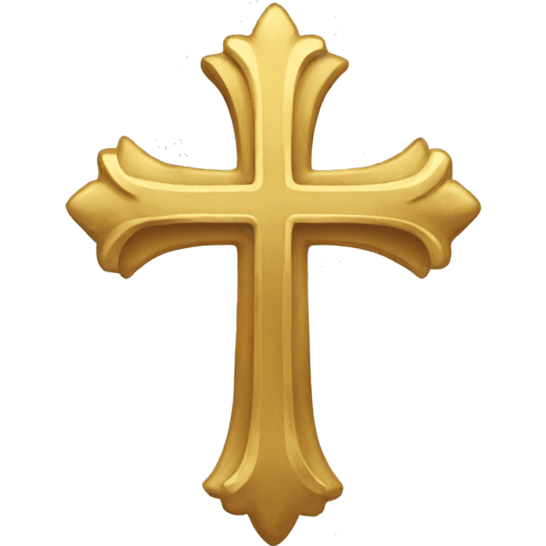 Gold cross emoji