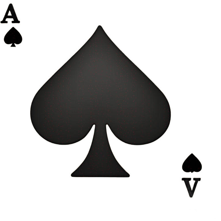 Ace poker card emoji