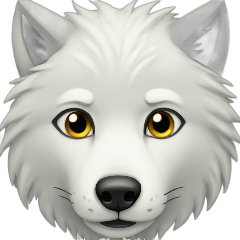 white wolf emoji