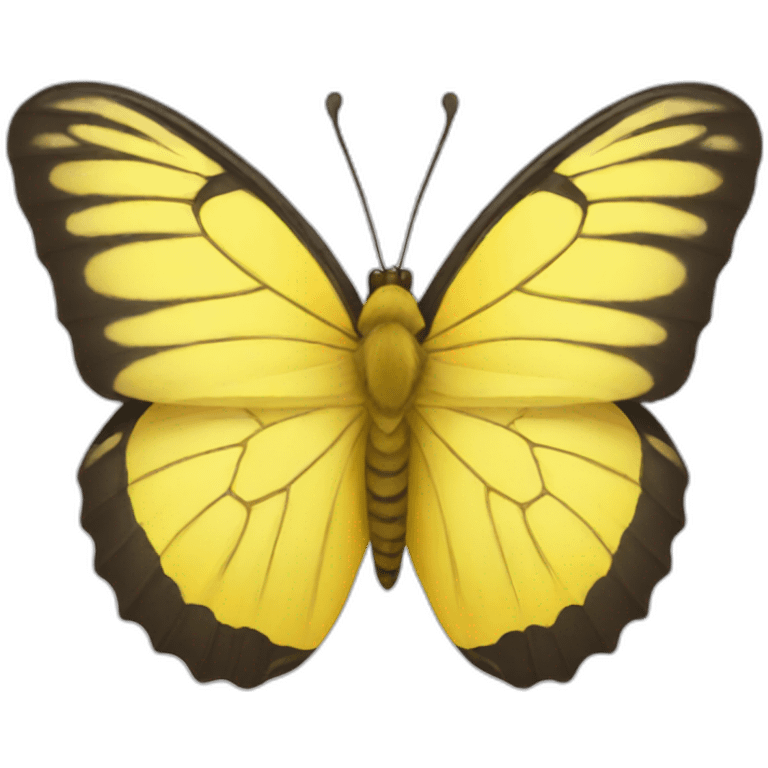 Butterfly yellow emoji