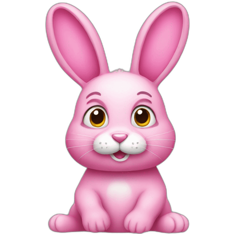 Pink rabbit emoji