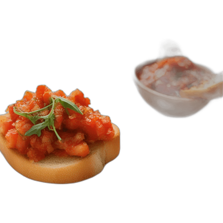 Crispy bruschetta with nduja emoji