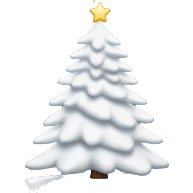 white Christmas tree emoji