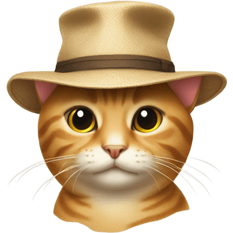 Cat with a hat emoji