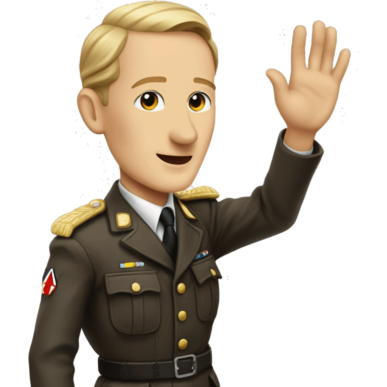 heydrich waving with hand emoji