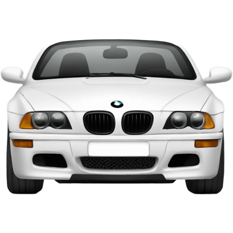 bmw car white emoji