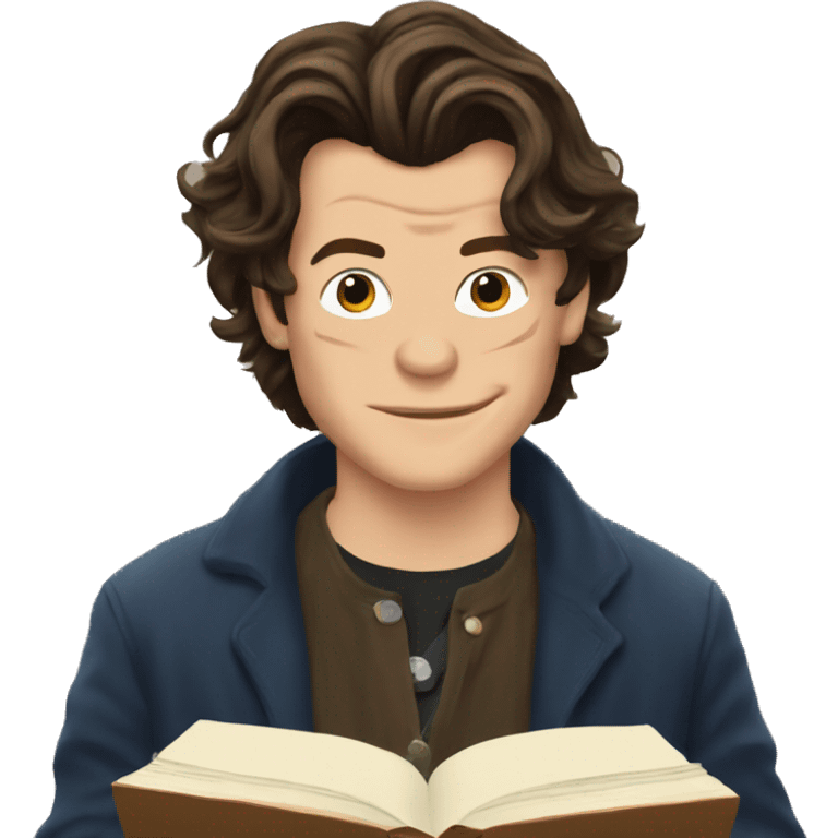 harry styles reading a book emoji