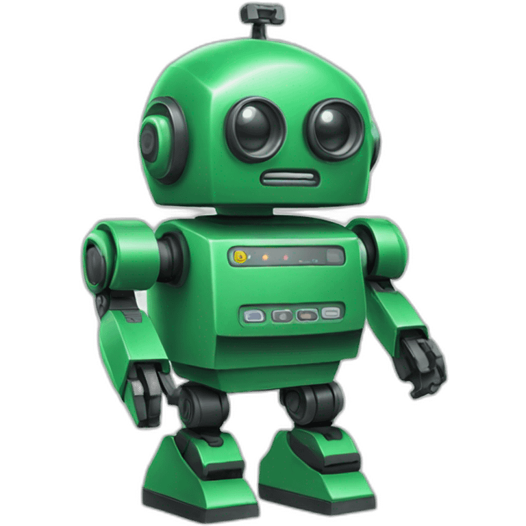 Alarm Robot green emoji