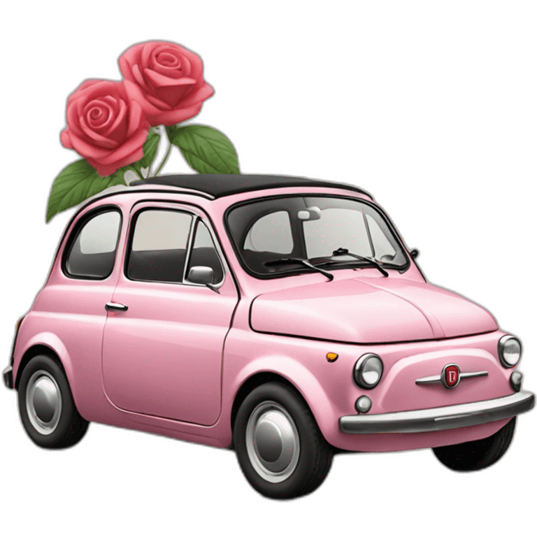 Fiat 500 rose emoji