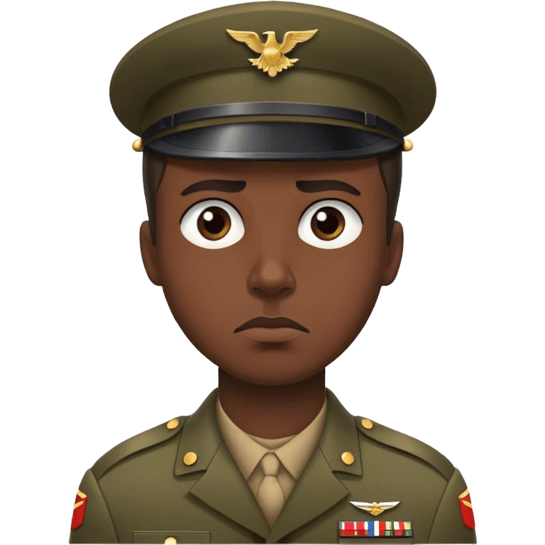 1000 yard stare soldier emoji