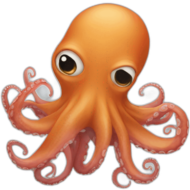 An octopus covering the face of a person emoji