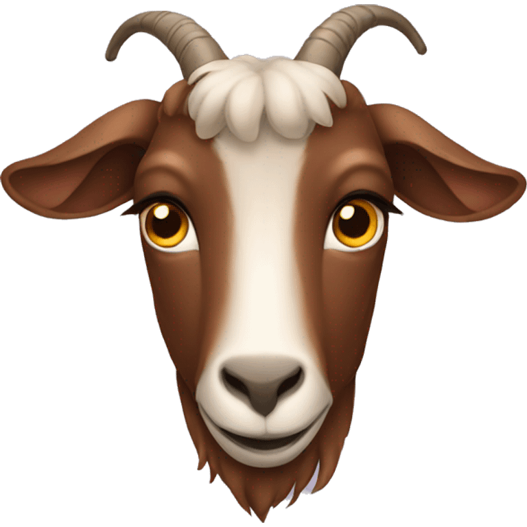 Brown goat emoji