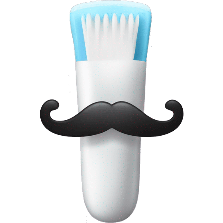 Toothbrush Style Mustache emoji