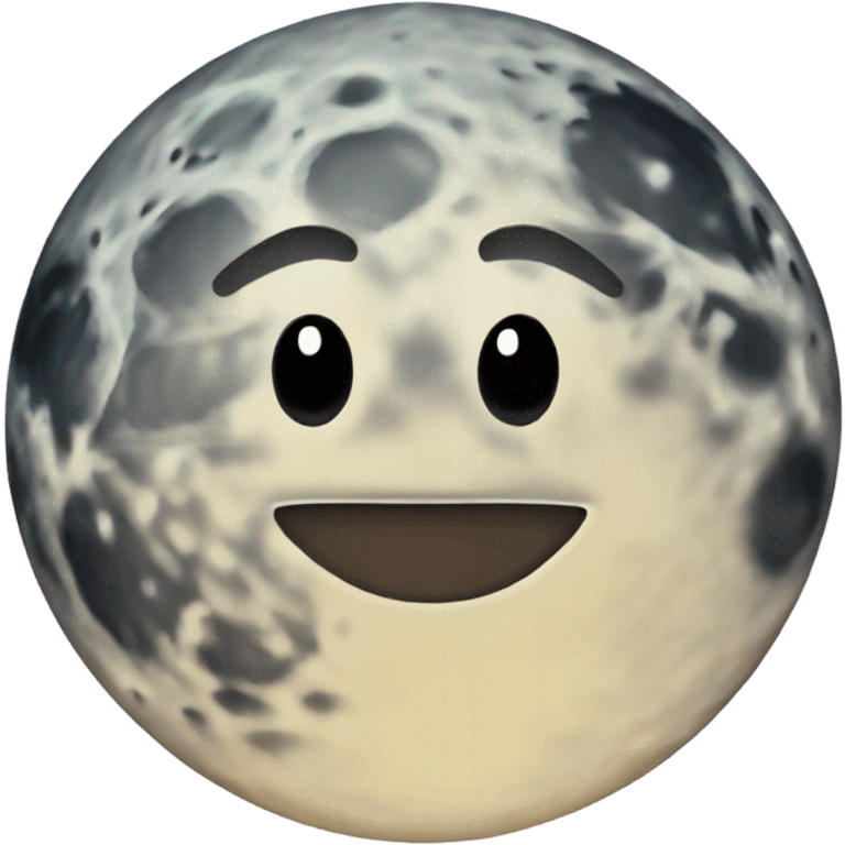 Retro moon  emoji