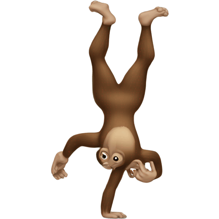 monkey handstand emoji