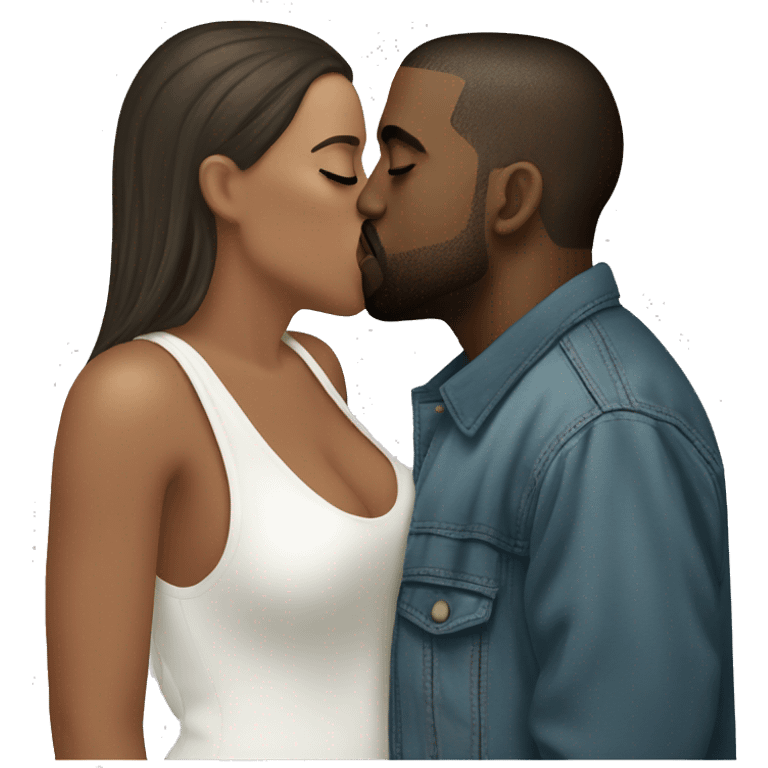 Kanye west kissing Kanye west emoji