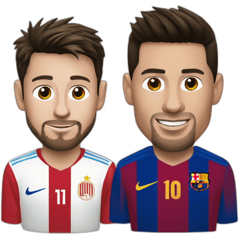 Lionel messi et Ronaldo emoji