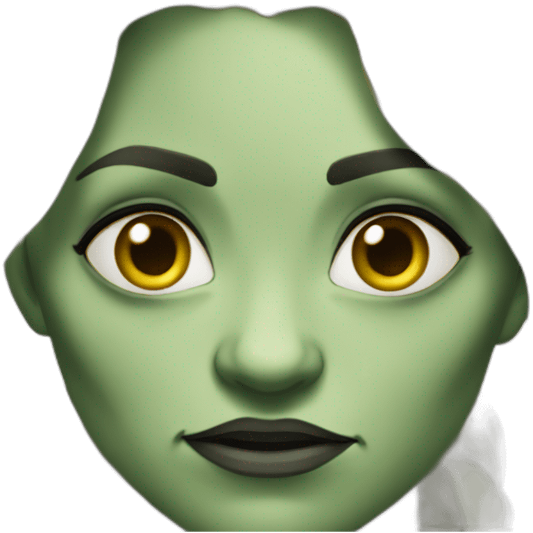 rough female orc wrinkles emoji