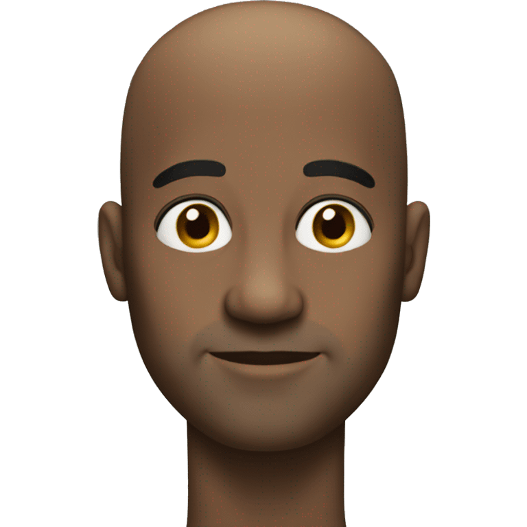 Bald black guy emoji