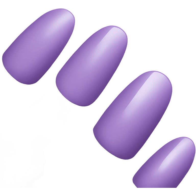 light purple nail color emoji