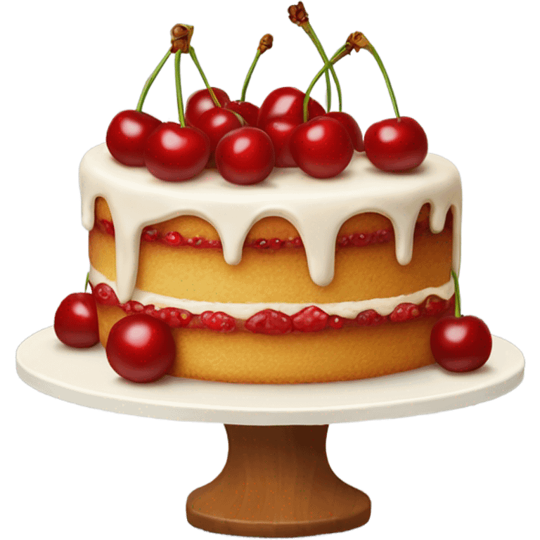 cake with cherry emoji