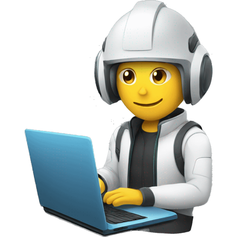 cybersportsman with laptop emoji