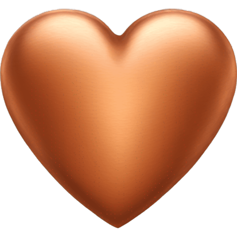 copper colored heart emoji