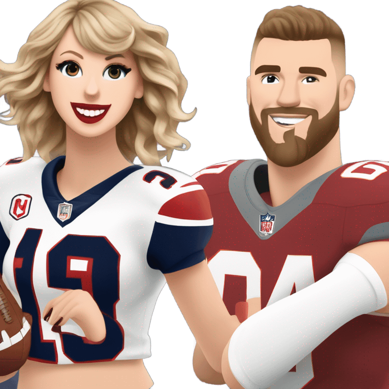 Taylor swift cheering Travis Kelce emoji