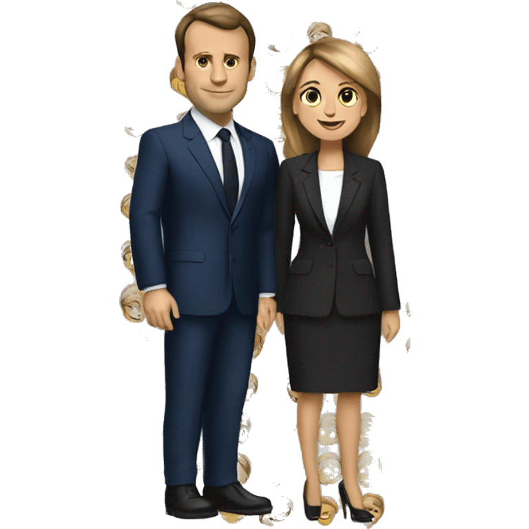 brigitte and emmanuel macron emoji