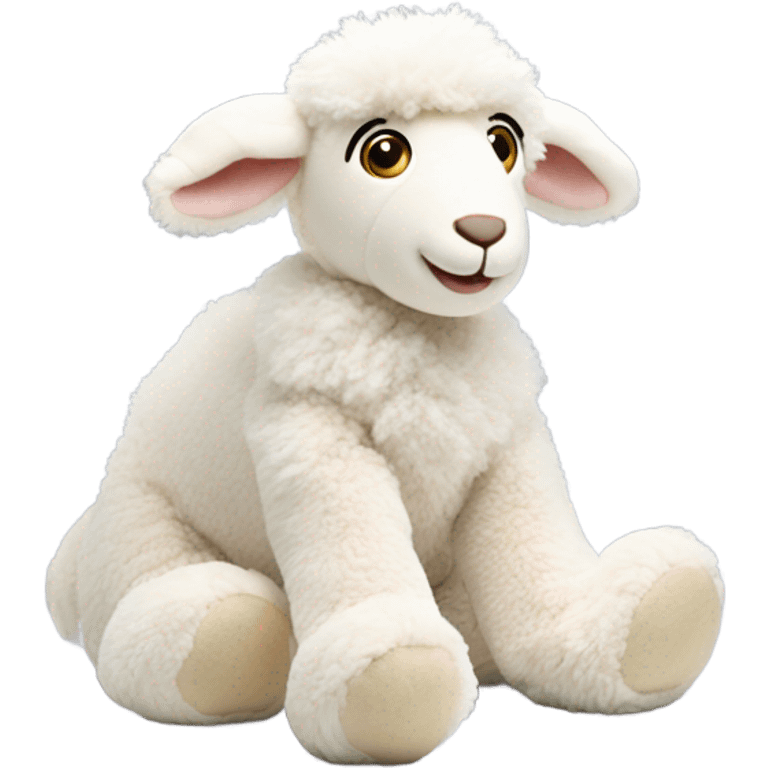 a jellycat lamb teddy bear  emoji