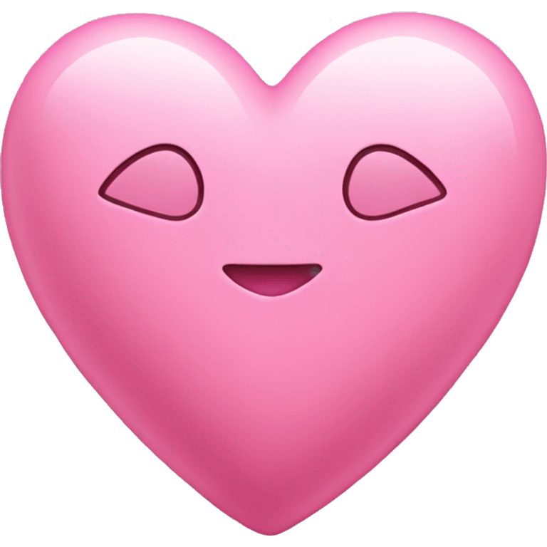 Pink heart that’s aesthetic ￼ emoji