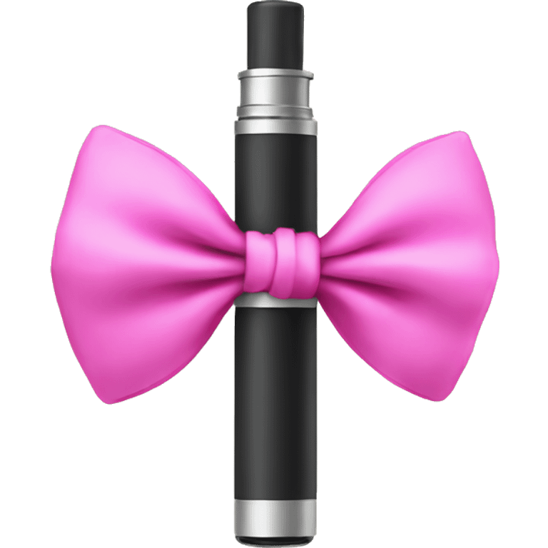 Vape with pink bow emoji