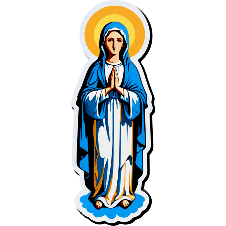 Virgin Mary, on a candle  emoji