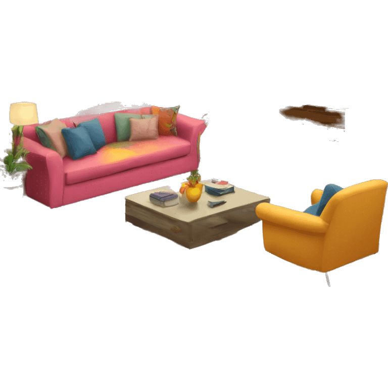 colorful living room emoji