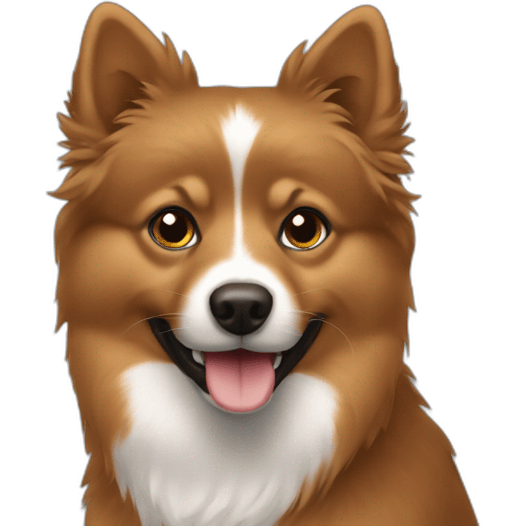 Spitz-brown dark color  emoji