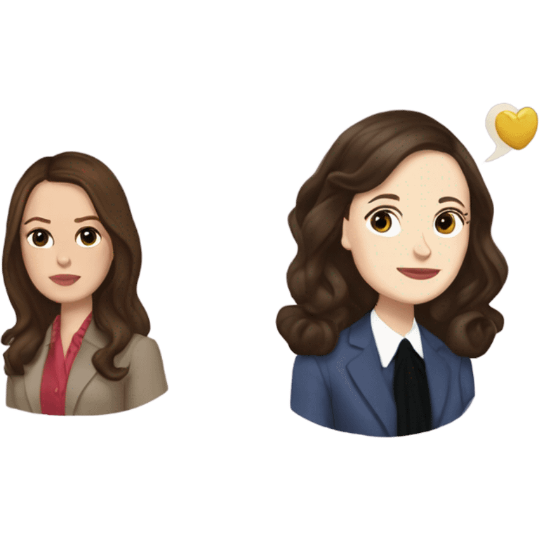 Blair waldorf and rory gilmore mix emoji