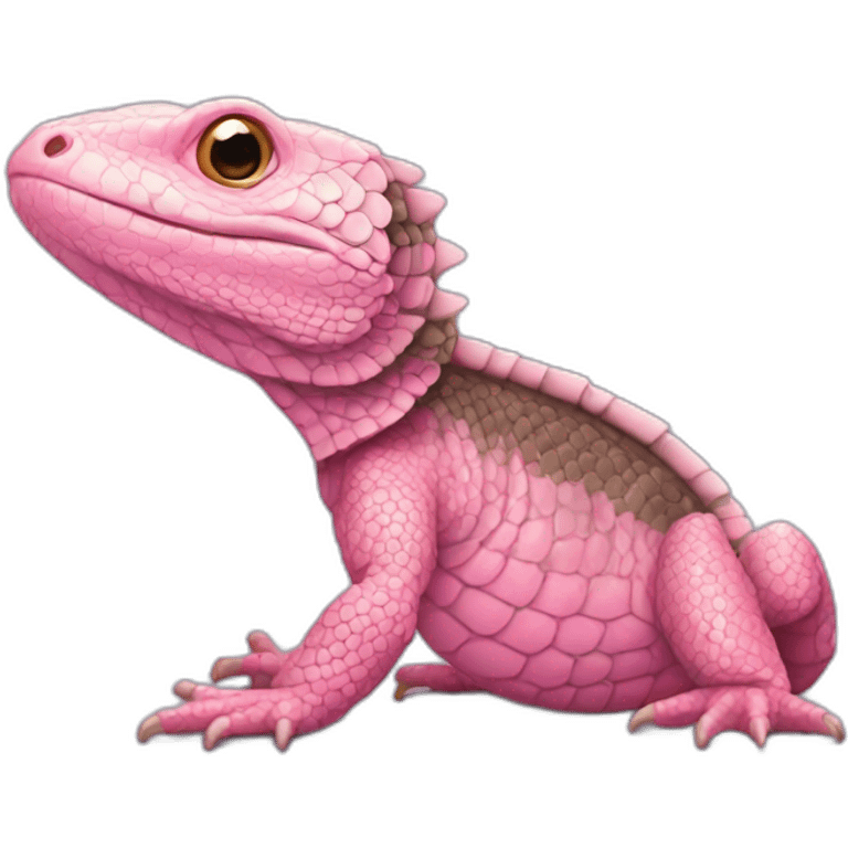 pink tegu lizard emoji