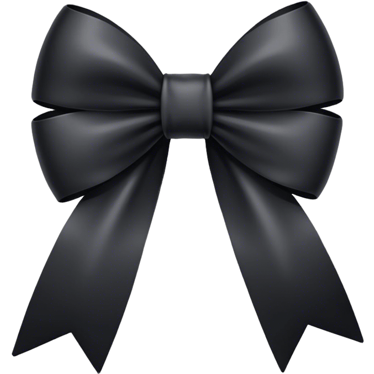 Black bow emoji