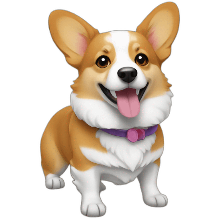 Corgi on the beach emoji