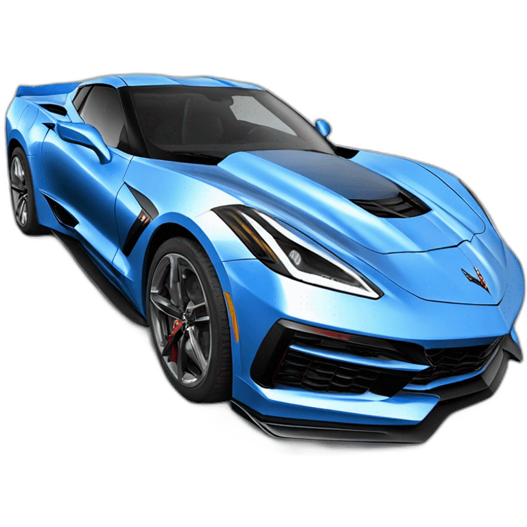 Blue Corvette c 8 emoji