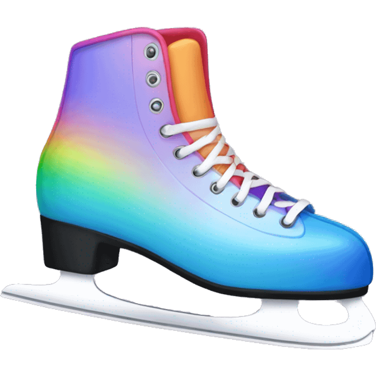 Rainbow ice skate  emoji