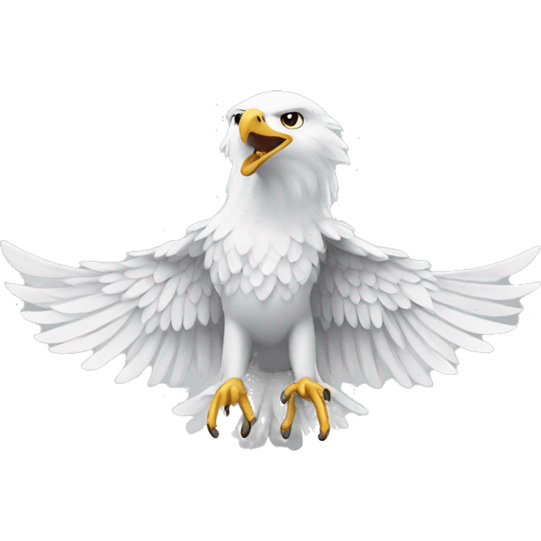 white eagle spread wings emoji